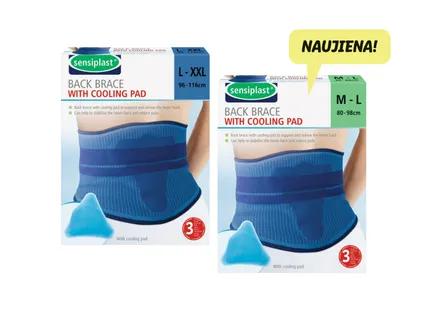 sensiplast® Nugaros įtvaras su šaldymo pagalvėle