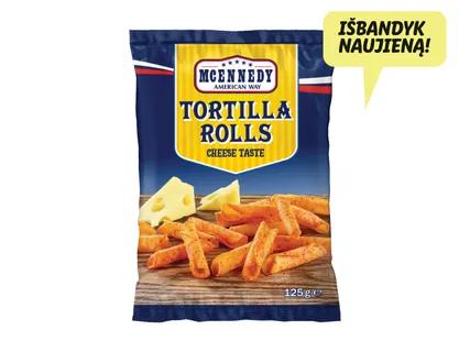 MCENNEDY Sūrio skonio traškučiai „Tortilla Rolls“