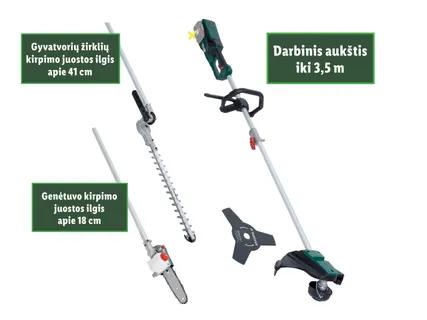 PARKSIDE® Kombinuotas akumuliatorinis sodo prietaisas 40 V PGKGA 40-Li