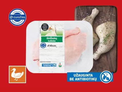 SKONIO ŽENKLAS Švieži ančiukų ketvirčiai