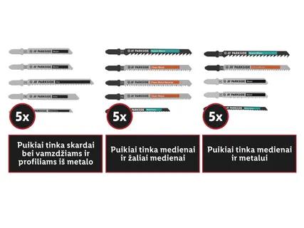 PARKSIDE® Tiesinio pjūklo pjūklelių rinkinys
