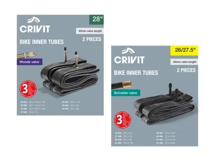 CRIVIT Dviračių arba elektrinių dviračių padangų kameros