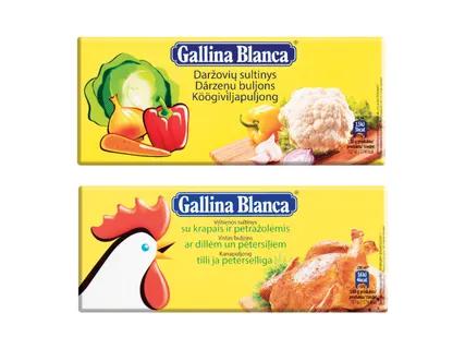GALLINA BLANCA Vištienos arba daržovių sultinys