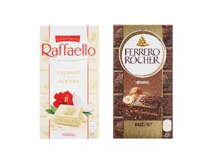 RAFFAELLO / ROCHER Baltasis arba pieniškas šokoladas