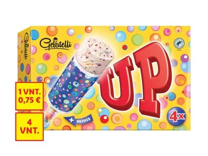 GELATELLI Vanilės skonio grietinėlės ledai su dražė