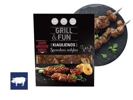 GRILL & FUN Kiaulienos sprandinės šašlykas sausame armėniškame marinate