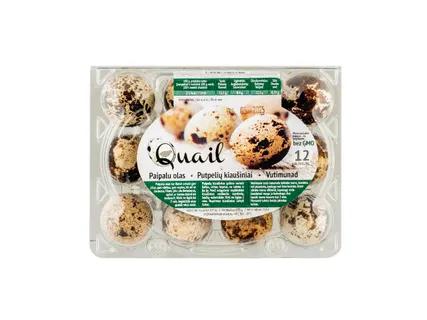 QUAIL Putpelių kiaušiniai