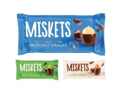 MISKETS Šokoladu aplieti riešutai