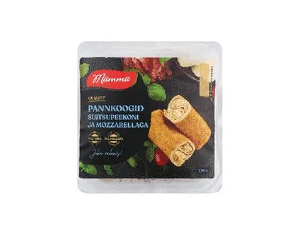 Mamma Blyneliai su rūkyta šonine ir mocarela