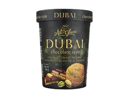 Art Glacio Dubajaus stiliaus šokoladiniai ledai
