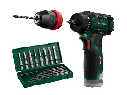 Parkside® 12 V akumuliatorinis gręžtuvas-suktuvas PBSA 12