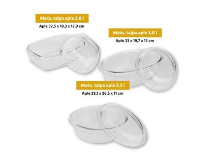 Silvercrest® Stiklinė kepimo forma su dangčiu