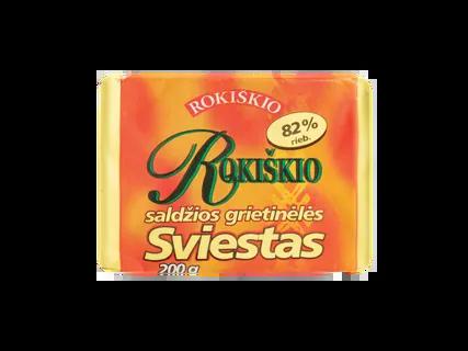 Rokiškio Saldžios grietinėlės sviestas 82 %
