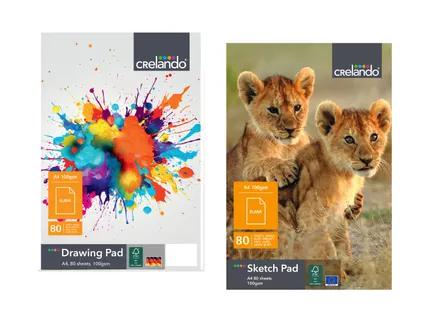 crelando® Piešimo bloknotas A4