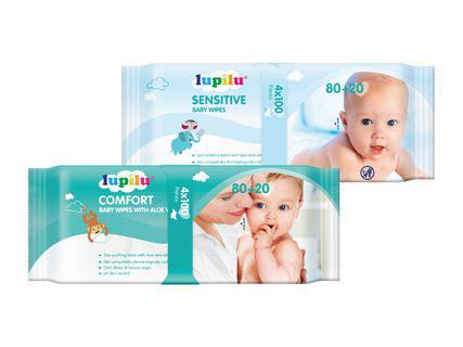 Lupilu ® Drėgnos servetėlės „Sensitive“ arba „Comfort“
