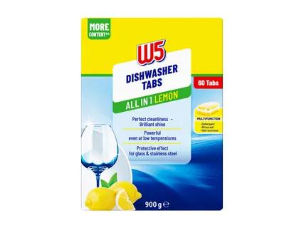 W5 Indaplovių tabletės Lemon