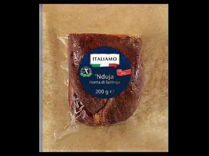 Italiamo Aštri kiaulienos dešra „Nduja“