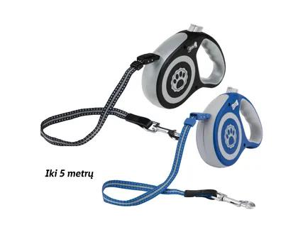 zoofari® Ištraukiamas pavadėlis su įtraukimo mechanizmu
