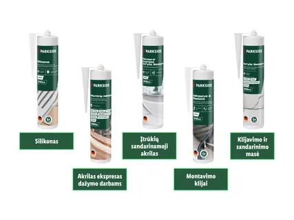 PARKSIDE® Silikonas, akrilas arba klijai