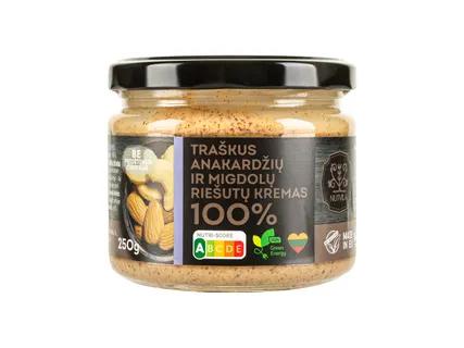 Nutvila Traškus anakardžių ir migdolų riešutų kremas