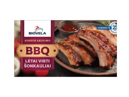 Biovela Lėtai virti kiaulienos šonkauliai BBQ marinate