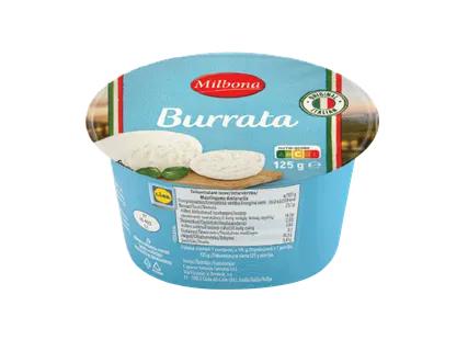 Milbona Šviežias sūris Burrata su grietinėle