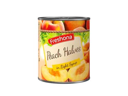 Freshona Konservuotos persikų puselės sirupe