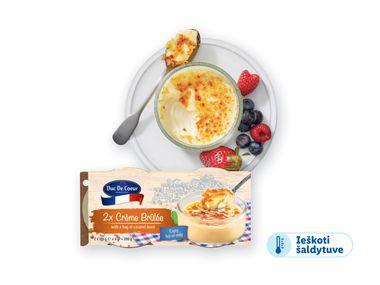 Pieno desertas „Crème Brûlée“