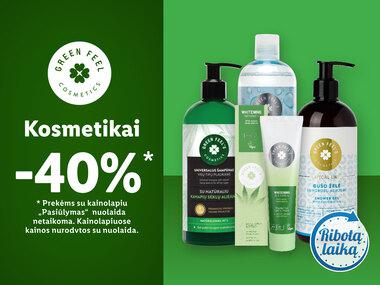 Prekė: „GREEN FEEL“ Kosmetikai -40%*