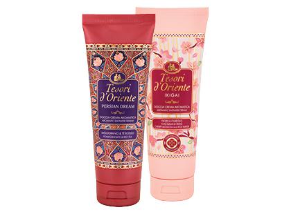 Dušo želė TESORI D’ORIENTE*, 2 rūšių, 250 ml