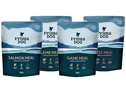 Konservuotas šunų ėdalas PRIMADOG*, 4 rūšių, 2 pak. × 260 g