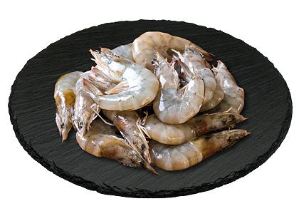 Atšildytos nevirtos baltakojės blyškiosios krevetės, dydis 70/80, 1 kg