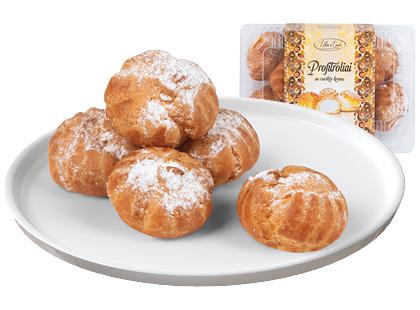 Profitroliai su varškės kremo įdaru PELLIA A GUSTO*, fasuoti, 250 g