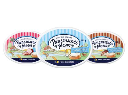 Lydytas PANEMUNĖS PIEVŲ kremas*, 3 rūšių, 22 % rieb., 160 g