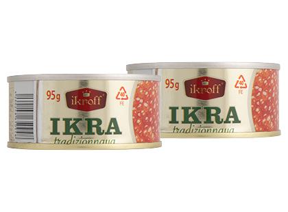 Lašišinių žuvų raudonieji ikrai IKROFF*, 95 g