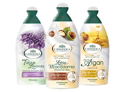 Dušo želė L’ANGELICA*, 3 rūšių, 500 ml