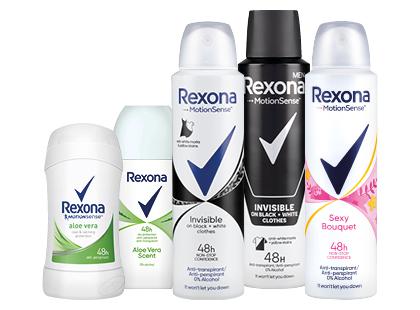 Dezodorantams REXONA*