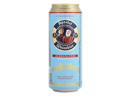 Nealkoholinis kvietinis alus APOSTEL WEISSBIER HELL*, 500 ml