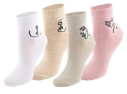 Moteriškos kojinės SEVEN LEMON, 37–42 dydžiai, 1 pak. (4 poros)