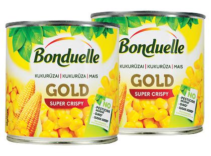 Konservuoti kukurūzai BONDUELLE GOLD*, 2 skard. × 340 g