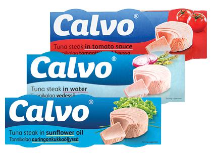 Nesmulkinti tunai CALVO*, 3 rūšių, 240 g