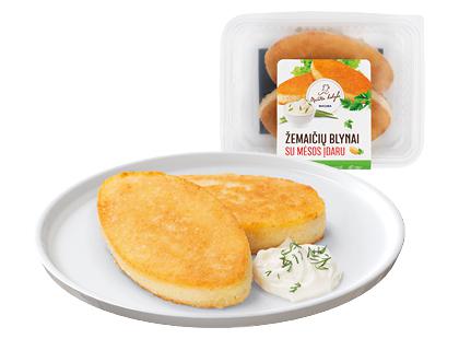 Kepti žemaičių blynai su mėsos įdaru*, fasuoti, 260 g