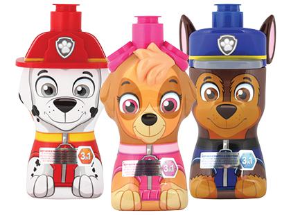 Dušo želė; šampūnas; kondicionierius PAW PATROL 3 IN 1*, 3 rūšių, 400 ml