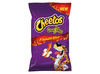 Labai aštrus kukurūzų užkandis CHEETOS CRUNCHOS FLAMIN’HOT*, 80 g