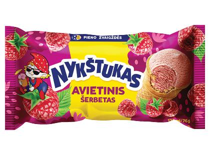 Avietinis šerbetas puodelyje NYKŠTUKAS*, 76 g