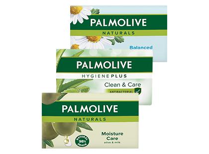 Gabalinis tualetinis muilas PALMOLIVE*, 3 rūšių, 90 g