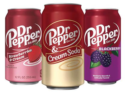 Gazuotas gaivusis gėrimas DR. PEPPER*, 3 rūšių, 355 ml