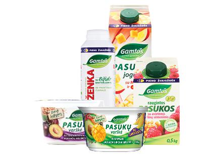 GAMTOS pieno produktams*