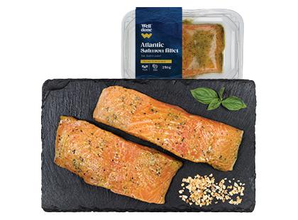 Lašišų filė medaus ir garstyčių marinate WELL DONE*, fasuota, 250 g