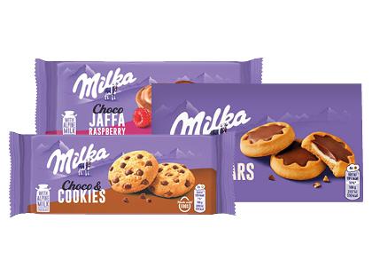 Prekė: Sausainiai MILKA CHOCO, 3 rūšių, 135–150 g